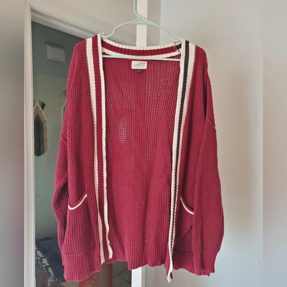 Universal Thread Knit Collegiate Cardigan - Picture 2 of 9